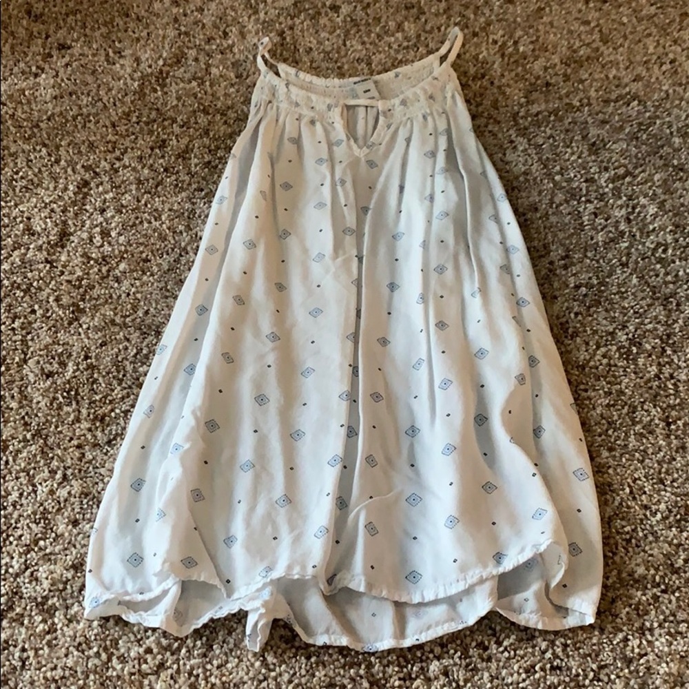 white halter tanktop blouse